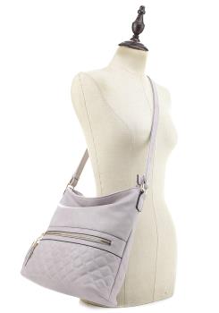 Fashion Tassel Quilt Zipper Hobo Crossbody Purse