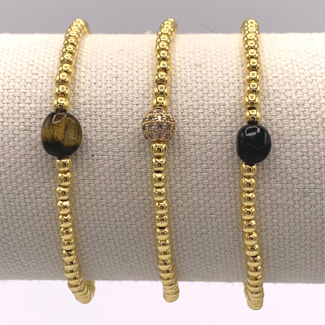 BB Love Jewel Bracelet - 18K Gold Plated "Life Is Golden"