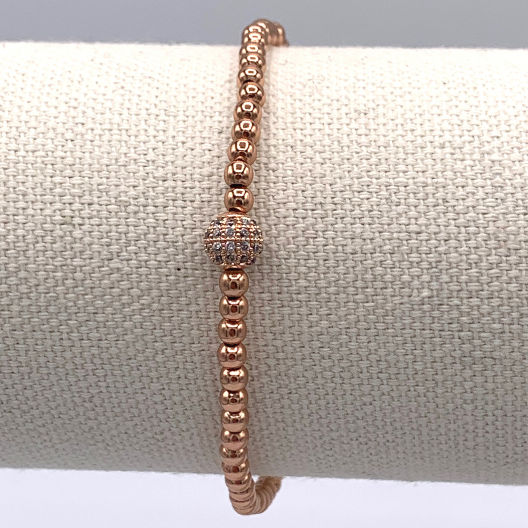 BB Love Jewel Bracelet - Rose Gold Plated "Shine Rose Shine"