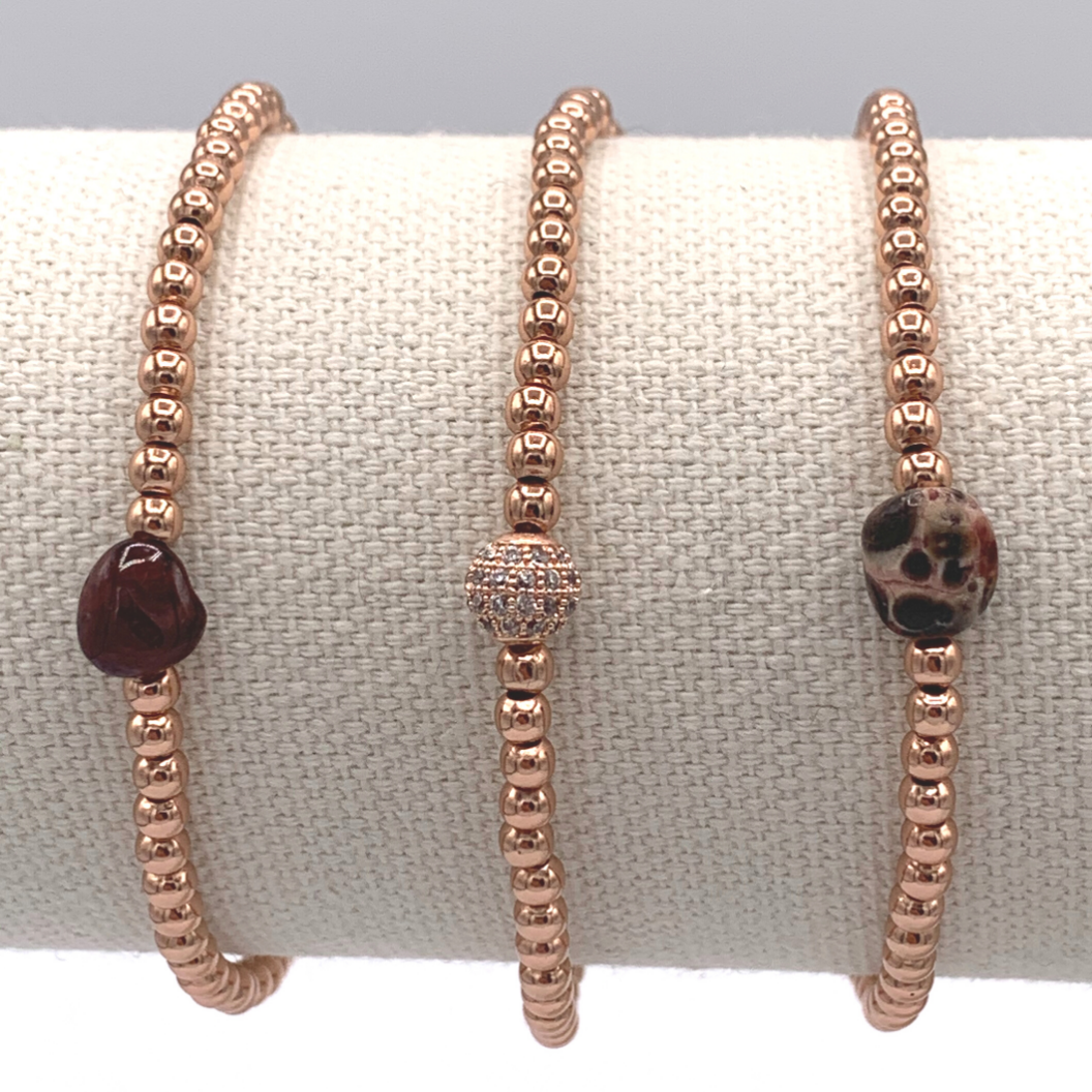 BB Love Jewel Bracelet - Rose Gold "Heart Of The Matter"