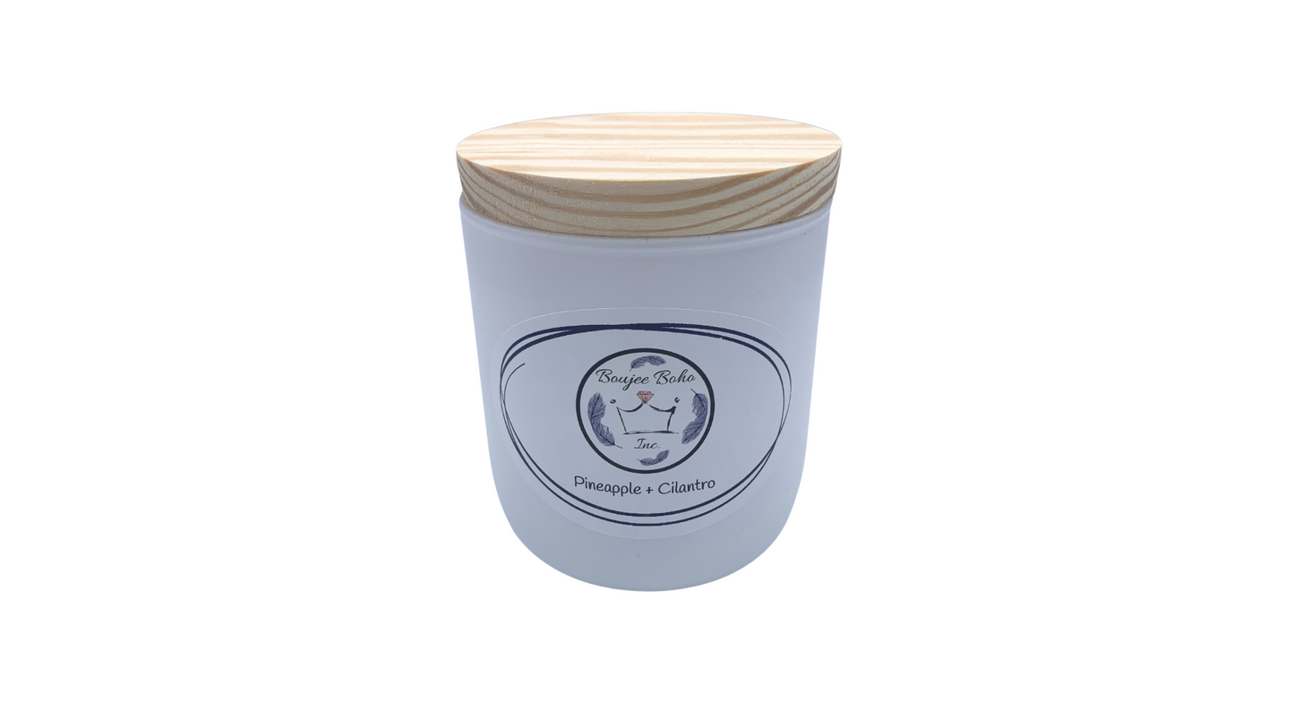Boujee Boho Inc. Pineapple + Cilantro Soy Candle
