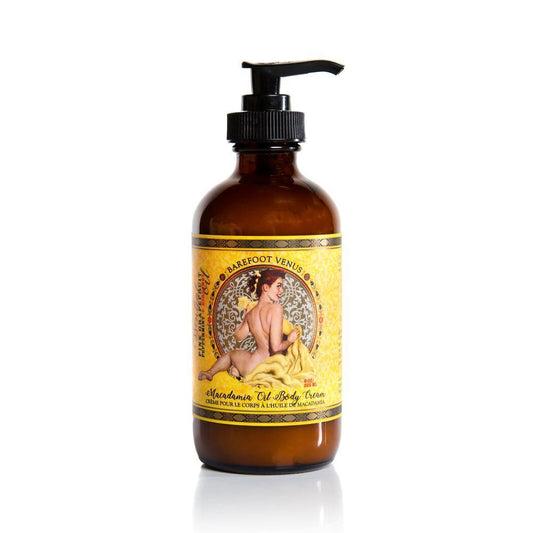 Barefoot Venus Body Cream Essential Oil Macadamia Nut 8oz