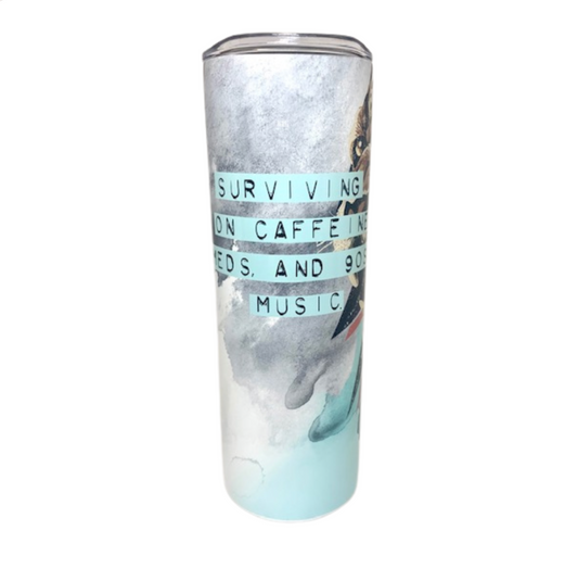 Days With Gray - To Go Tumbler - Caffeine, Med And 90's Music