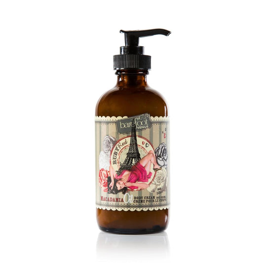 Barefoot Venus Body Cream Red Ruby 100% Pure Macadamia Oil
