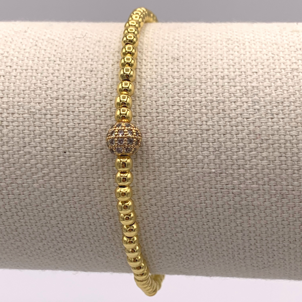 BB Love Jewel Bracelet - 18K Gold Plated "Life Is Golden"