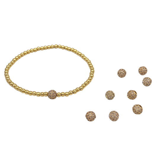 BB Love Jewel Bracelet - 18K Gold Plated "Life Is Golden"