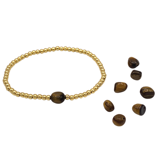 BB Love Jewel Bracelet - Sterling Silver 18K Gold Plated "Will To Survive"