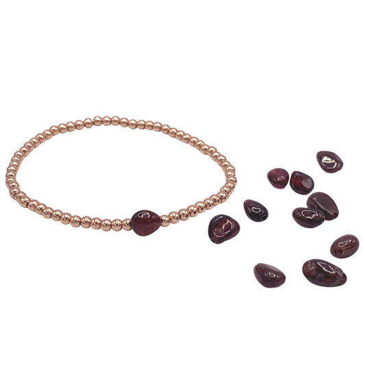 BB Love Jewel Bracelet - Rose Gold "Heart Of The Matter"
