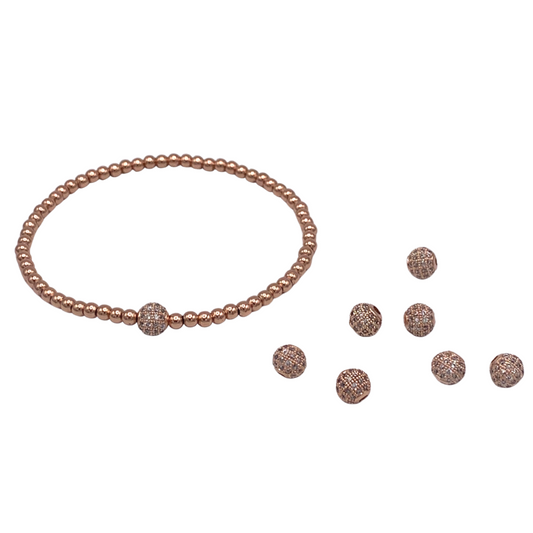 BB Love Jewel Bracelet - Rose Gold Plated "Shine Rose Shine"