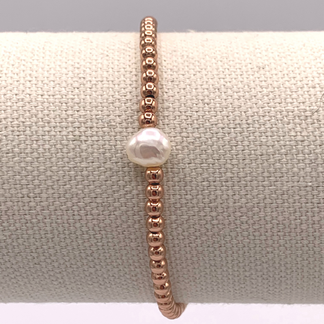 BB Love Jewel Bracelet - Rose Gold Plated "Purely Pearl"