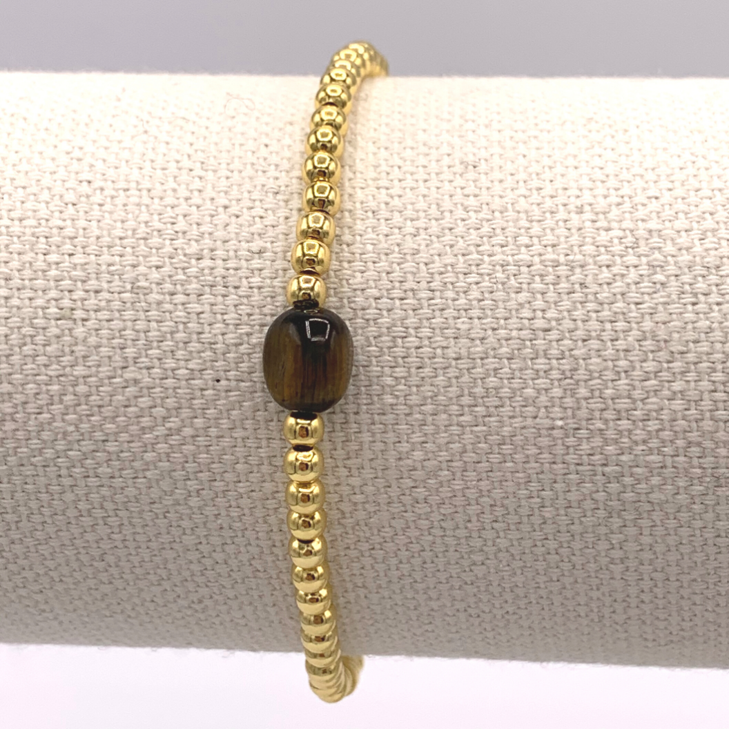 BB Love Jewel Bracelet - Sterling Silver 18K Gold Plated "Will To Survive"