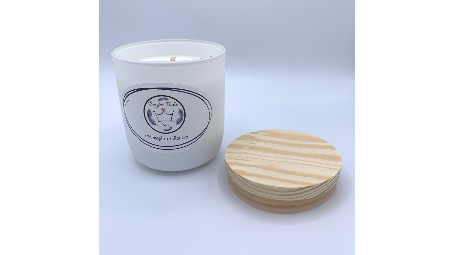 Boujee Boho Inc. Pineapple + Cilantro Soy Candle
