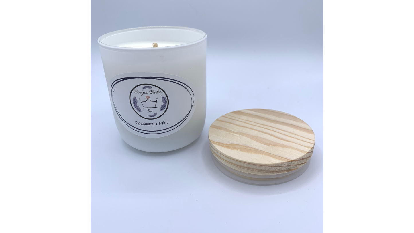 Boujee Boho Inc. Rosemary + Mint Soy Candle
