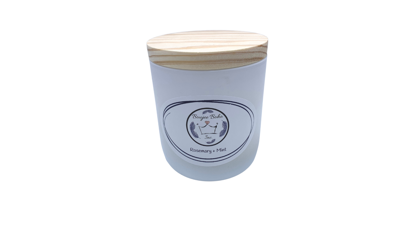 Boujee Boho Inc. Rosemary + Mint Soy Candle