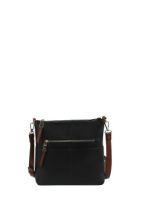 Smooth Colour Zipper Design Crossbody Purse