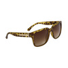 Sunglasses -Square Lens Metal Temple Accent